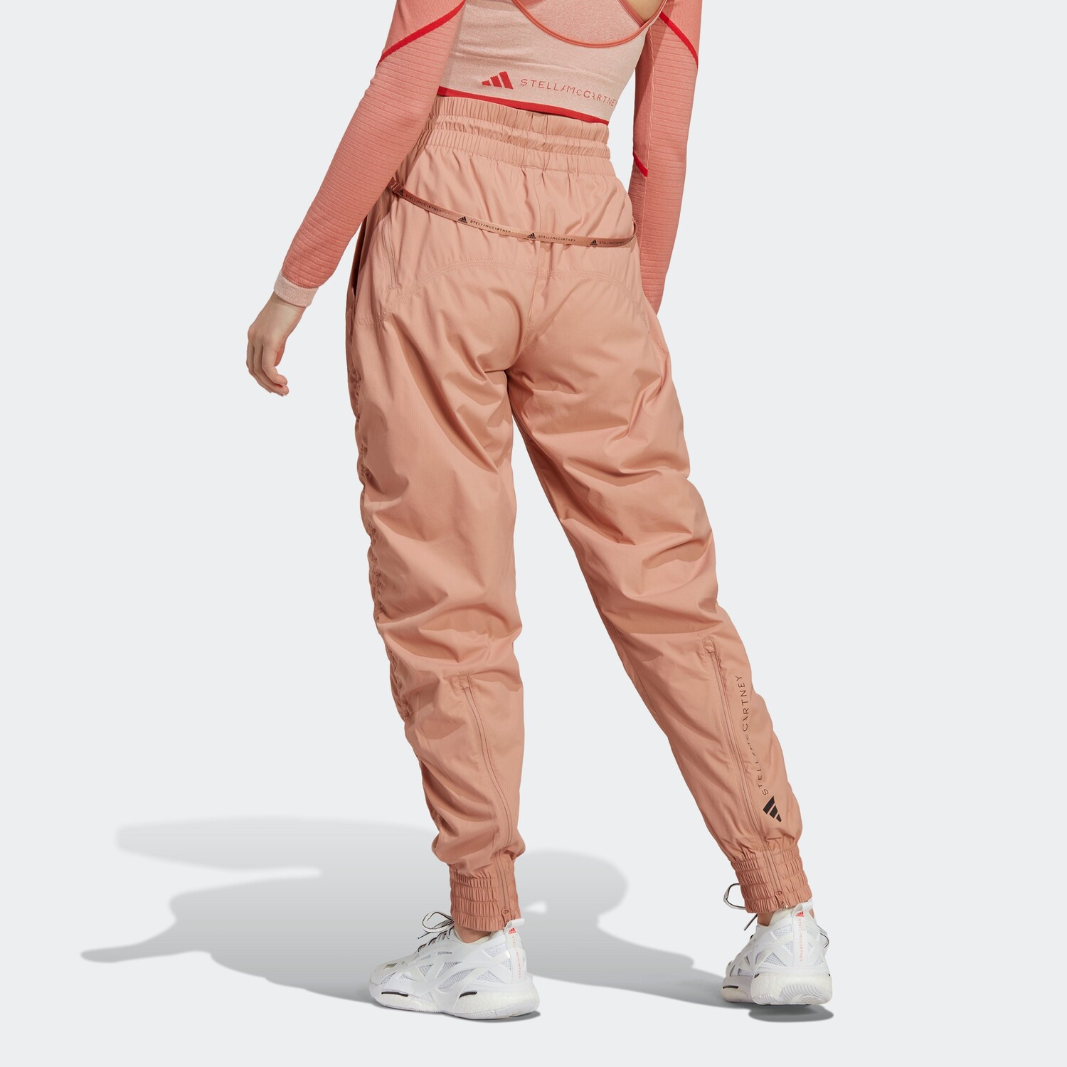 ASU Knit спортивные штаны женские светло-абрикосового цвета Adidas — фото 3