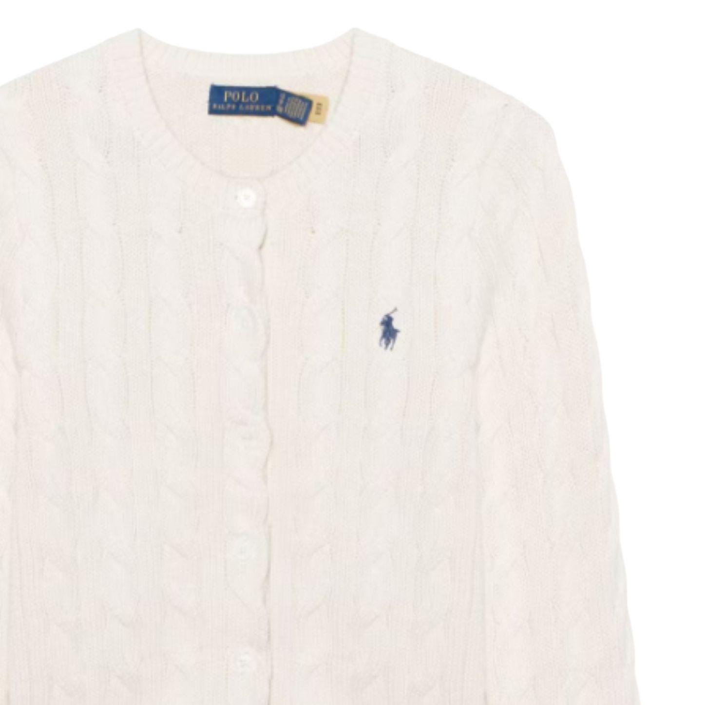 Polo Ralph Lauren Вязаный свитер FW25 для женщин Cream White — фото 2