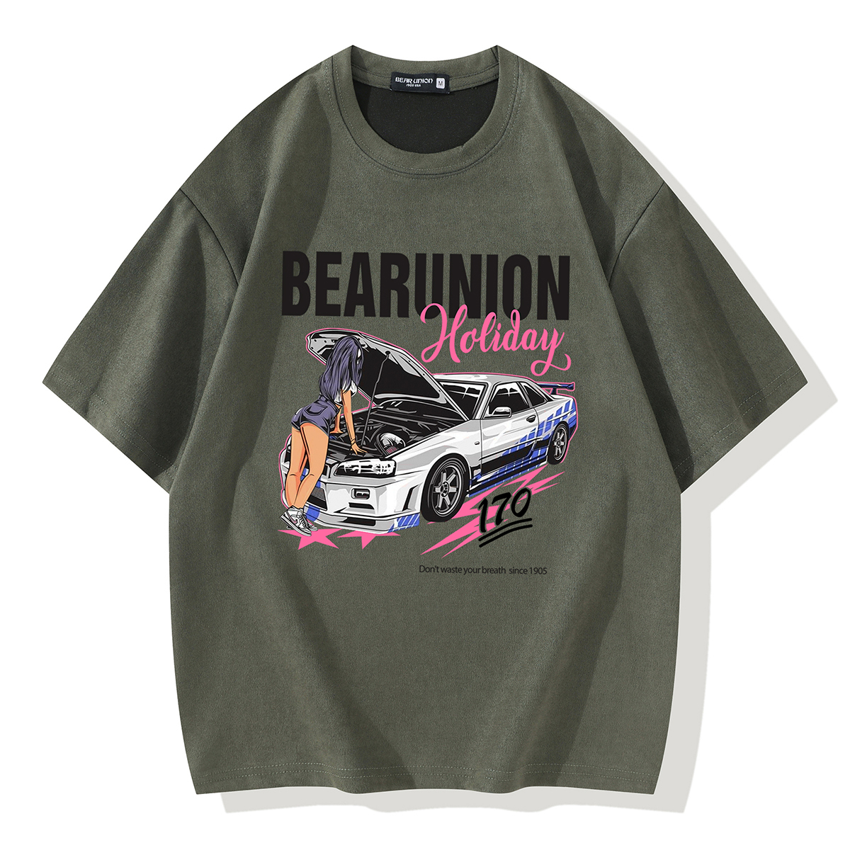 

Футболка унисекс BEAR UNION, армейский зеленый