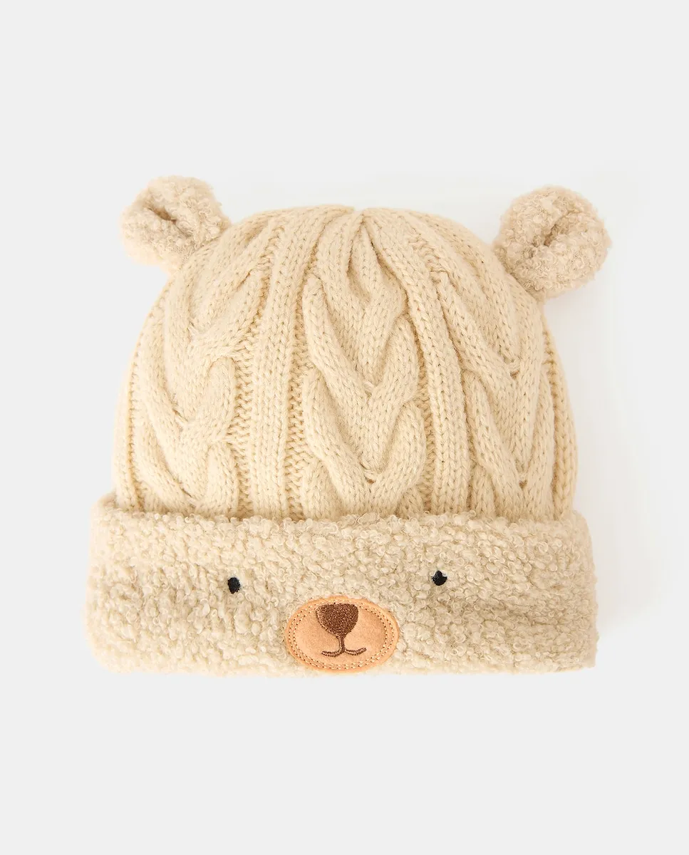 

Шапочка щенок из трикотажа для малышей Kids El Corte Inglés, песочный