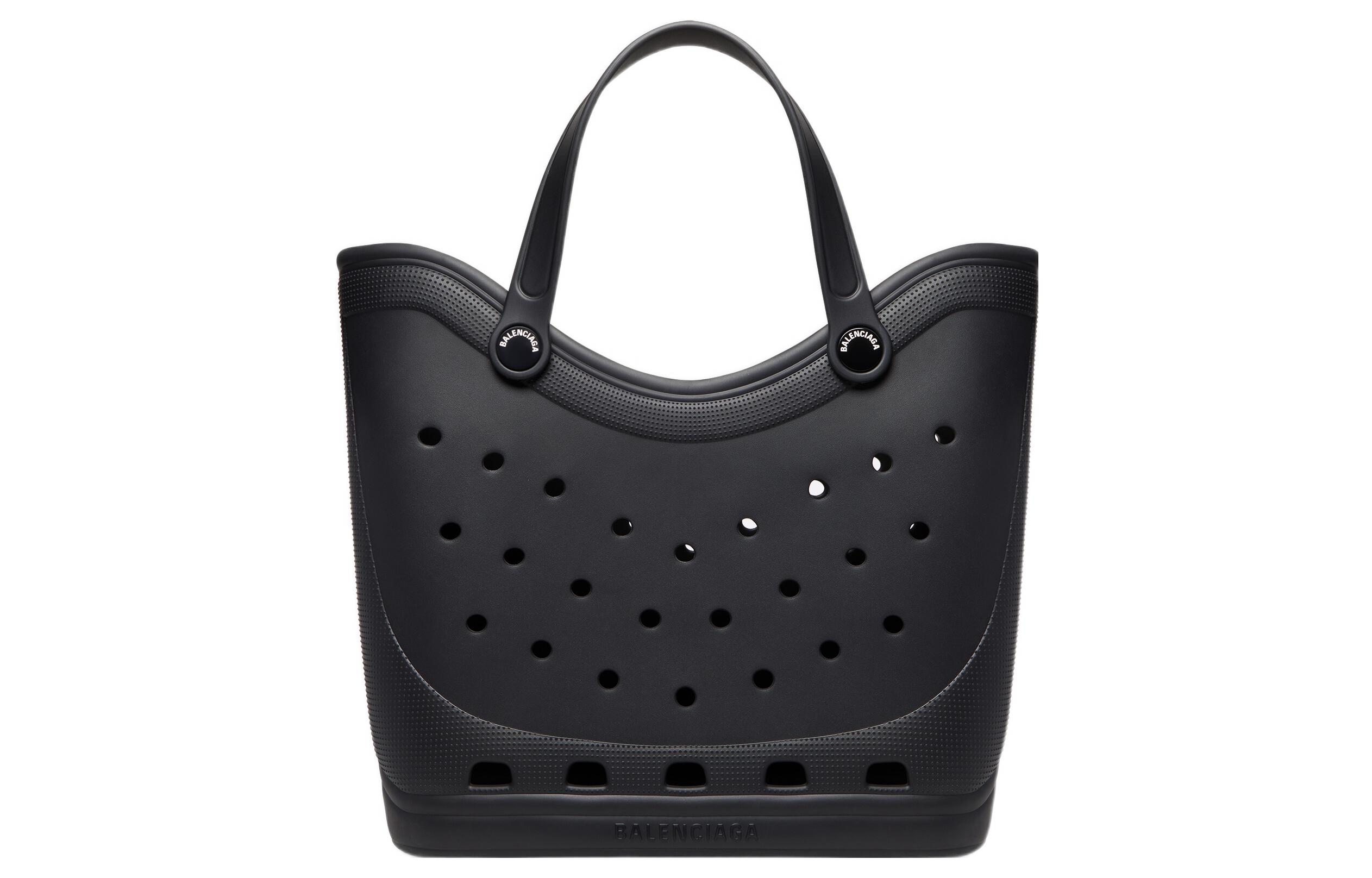 Сумка-шоппер Balenciaga женская большая черная из материала EVA — фото 2