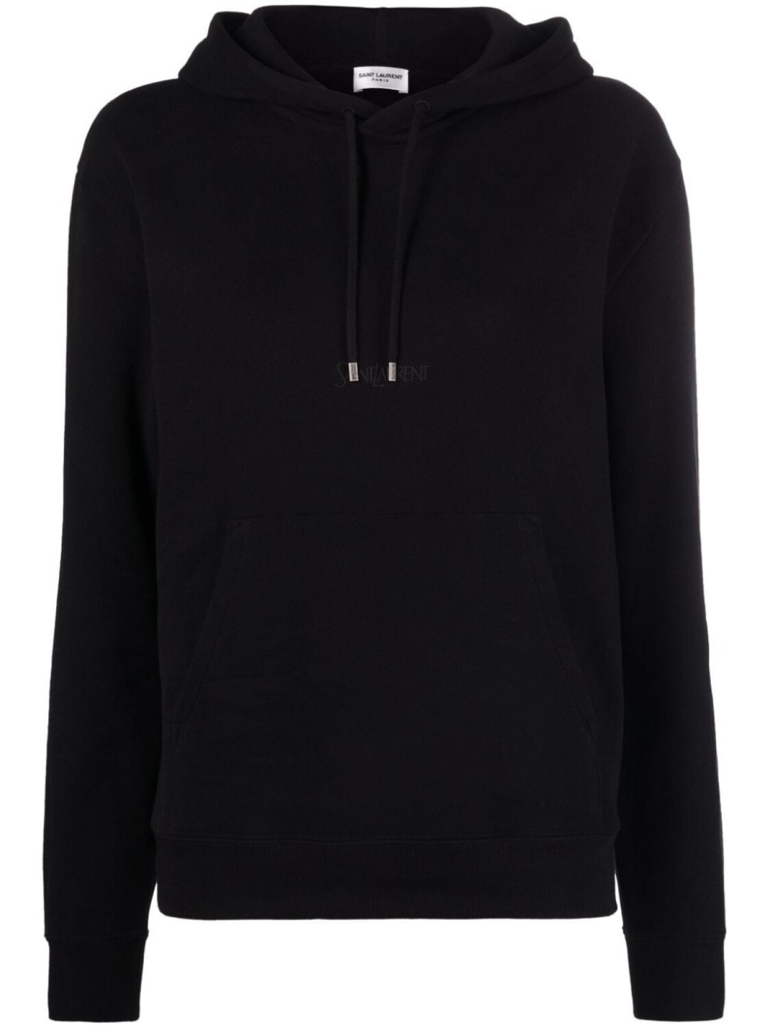 

Saint Laurent худи с кулиской и логотипом, черный