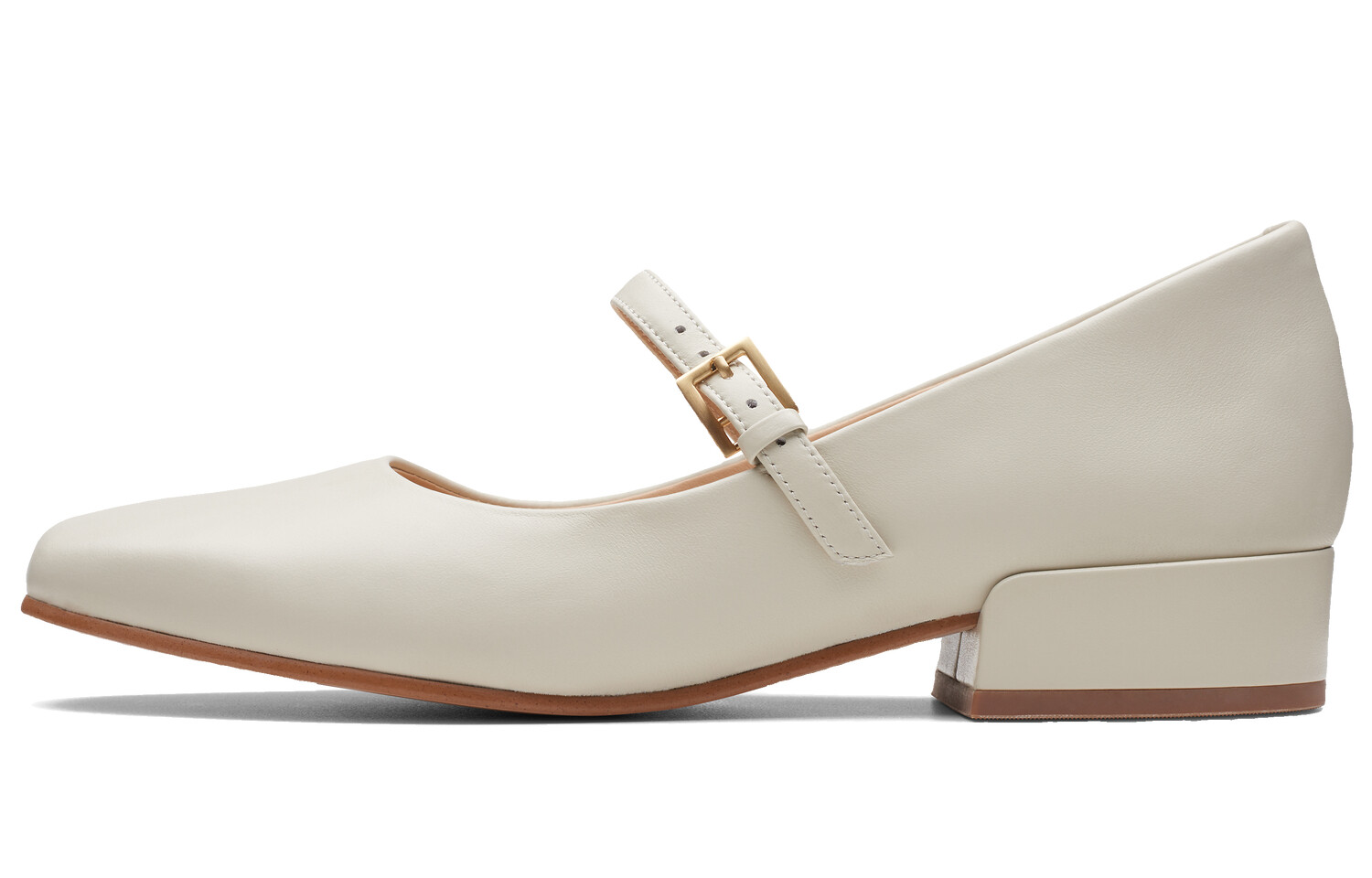 

Туфли Мэри Джейн женские белые Clarks