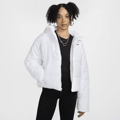 

Куртка Nike Sportswear Classic Puffer, белый/черный