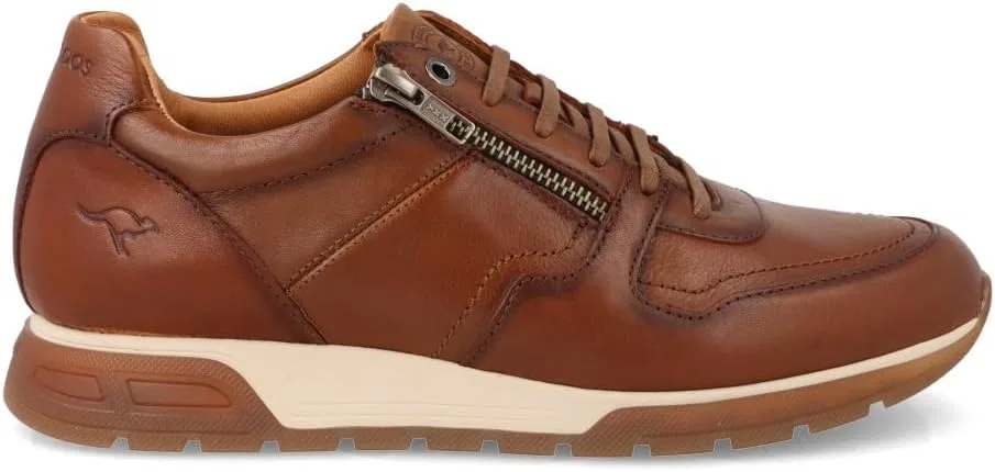 Мужские кожаные кроссовки на молнии Kangaroos 933-13, Leather