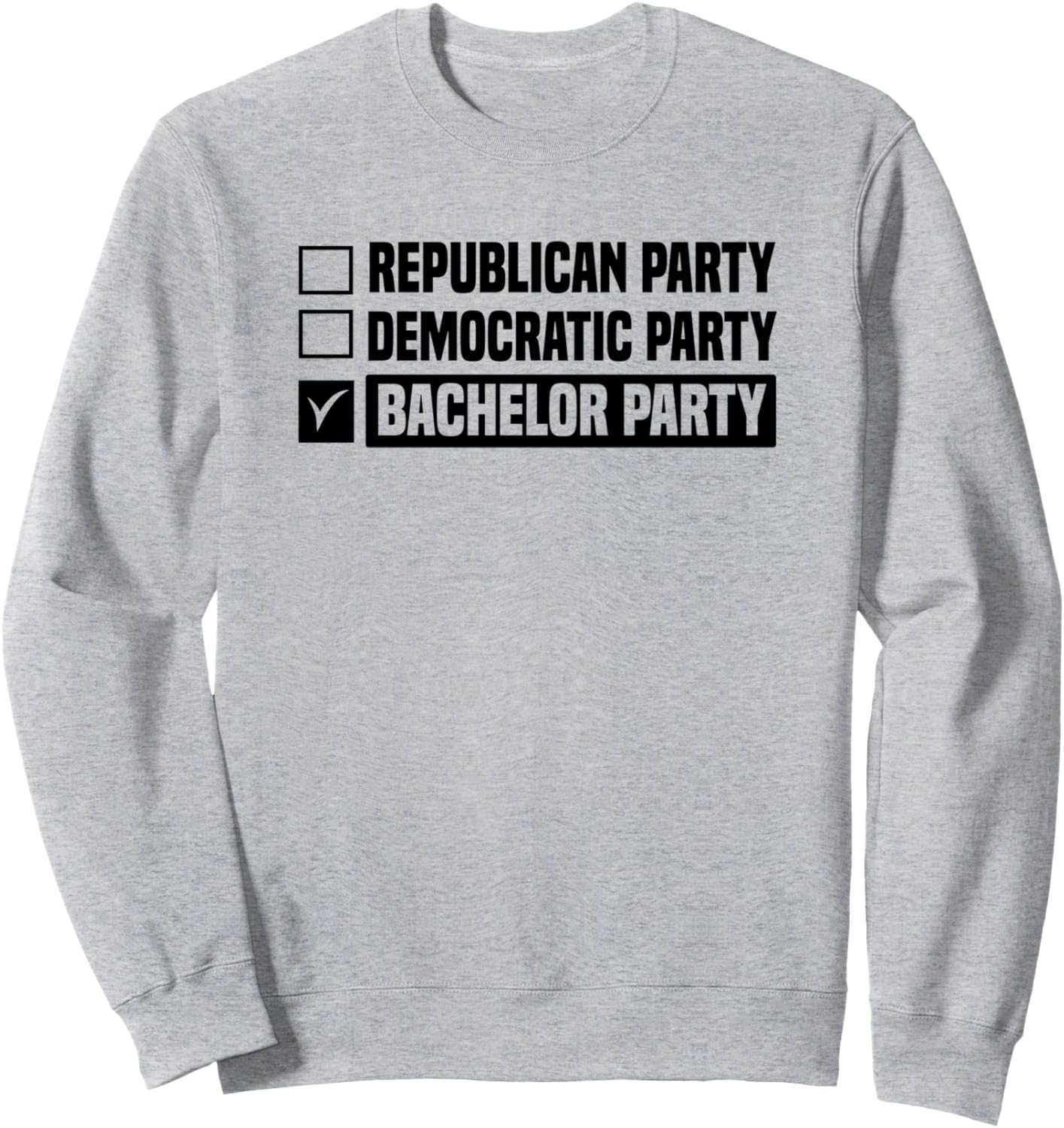 

Забавная толстовка для девичника в стиле Республиканской/Демократической партии Republican Party Democratic Party Bachelor Party, серый