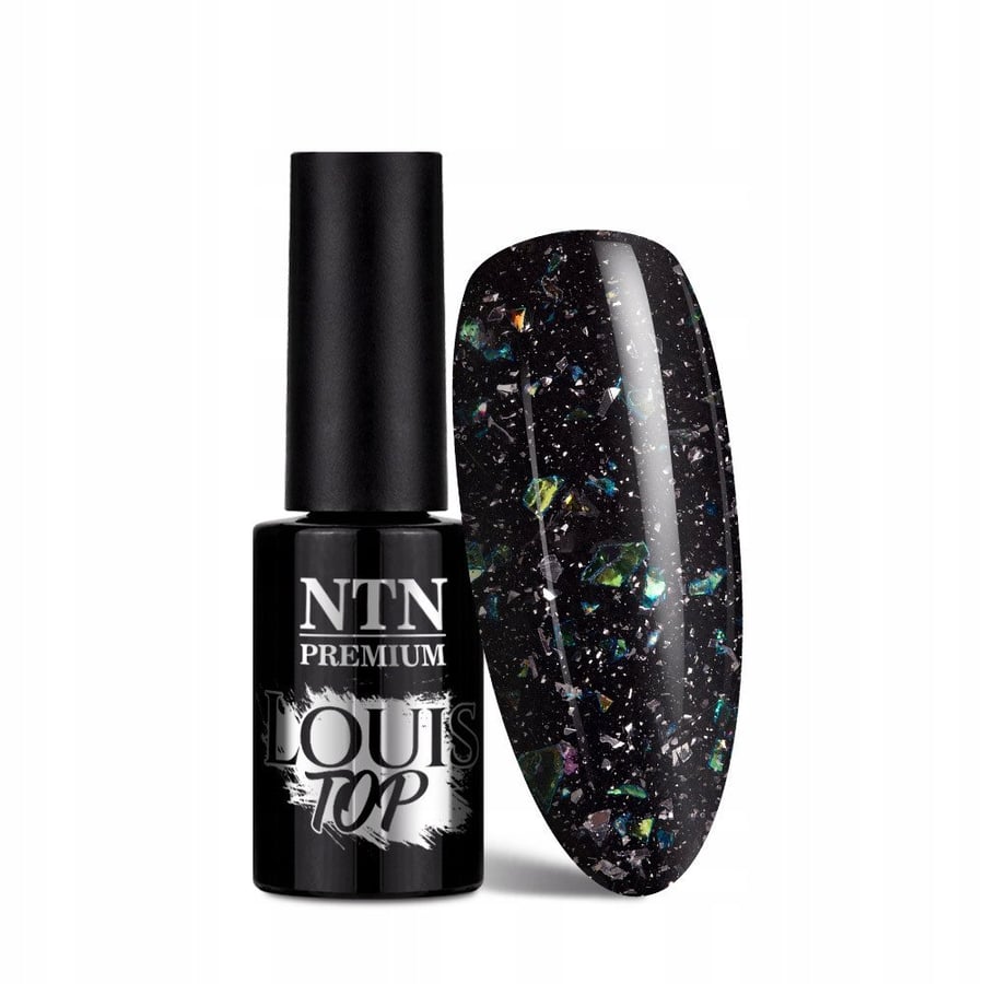 

NTN Premium TOP No Wipe для гибридного лака LOUIS SHIMMER с голографическим серебром