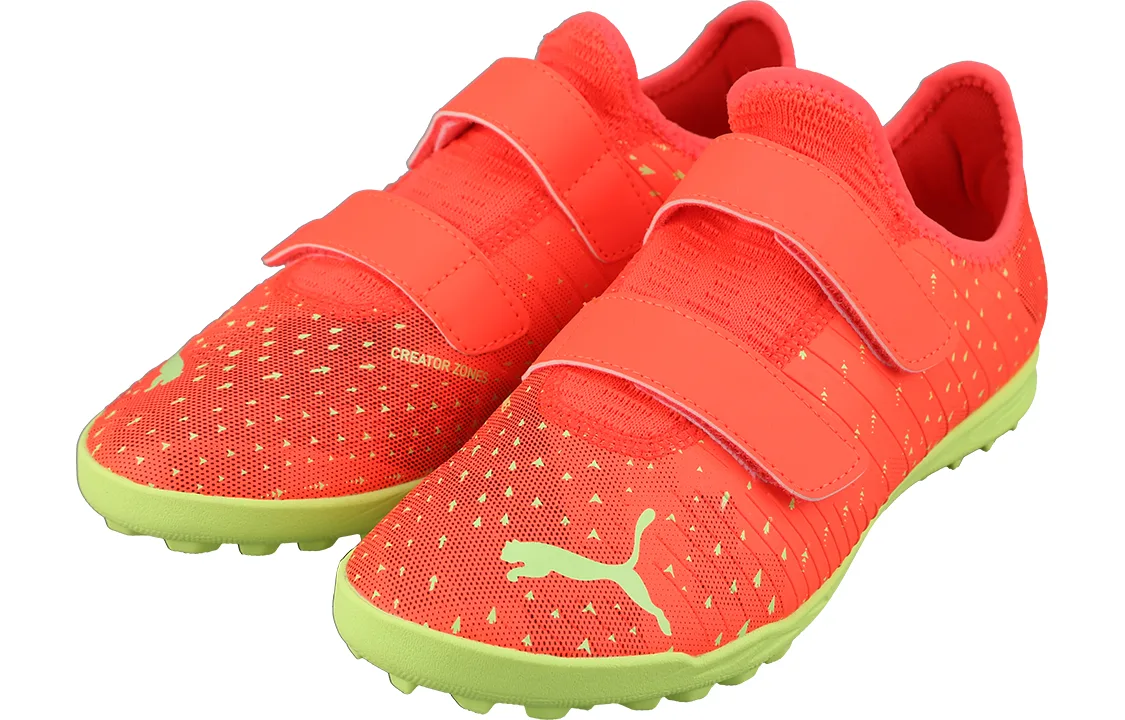 PUMA Детские футбольные бутсы low top красные желтые — фото 4