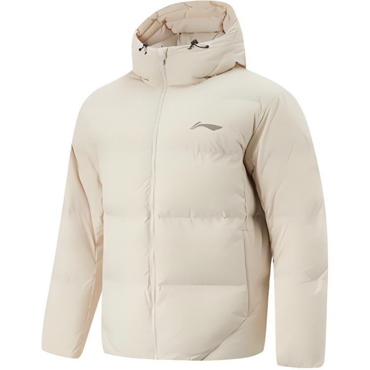 

LINING Пуховик CBA Collection Professional Basketball Collection мужской овсяно-серый, Oat Gray