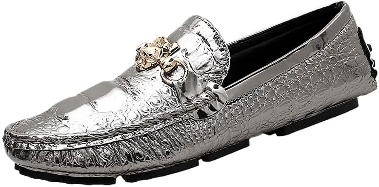 Мужские лоферы повседневные мягкая подошва, Silver Clolinde