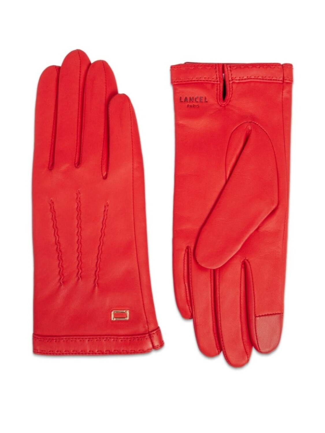 

Lancel кашемировые перчатки Gants Femme, красный