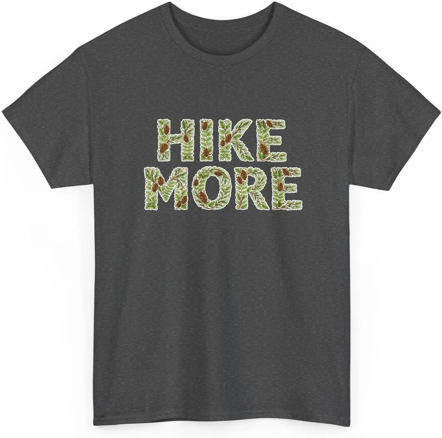 Футболка с принтом Hike More, Dark Heather