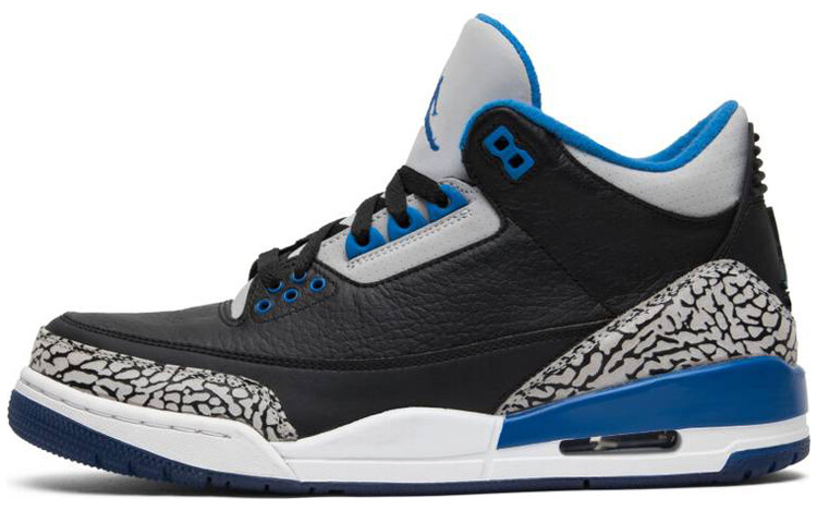 

Кроссовки JORDAN 3 Retro Sport Blue, Черный, Кроссовки JORDAN 3 Retro Sport Blue