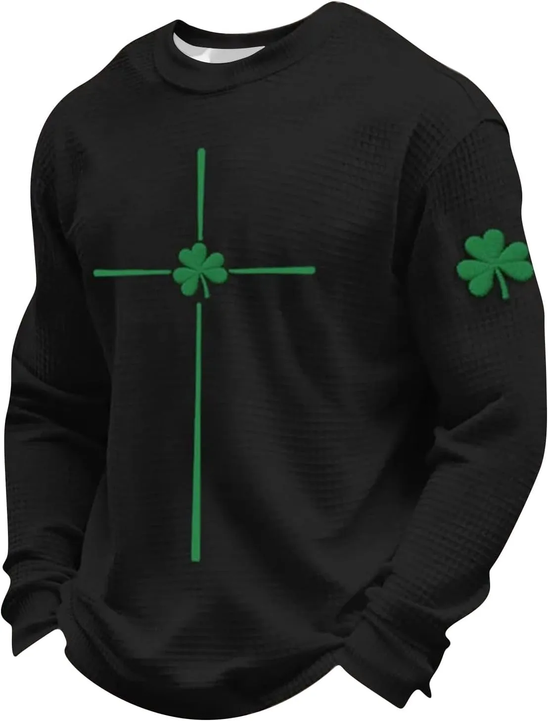 

Футболка с принтом St. Patrick's Day, длинный рукав Zeiyignr