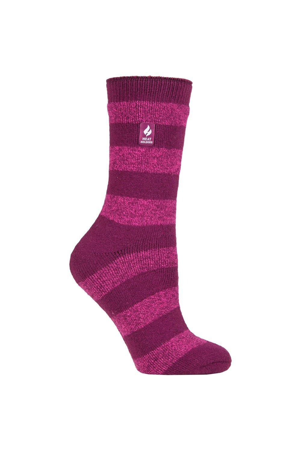 

1 пара носков 1.6 TOG Lite с рисунком и полосками SOCKSHOP Heat Holders, розовый