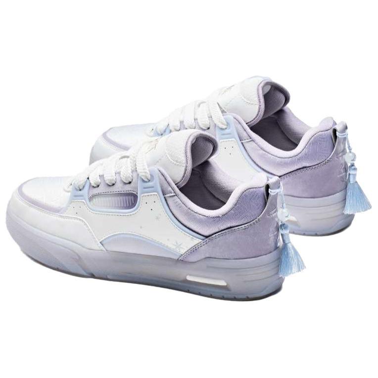 

Genshin x Anta Устойчивые к истиранию Сбалансированные Легкие Низкие Кроссовки Мужские Бело-Фиолетовые, Папирус Белый/Тополиный Пух Фиолетовый