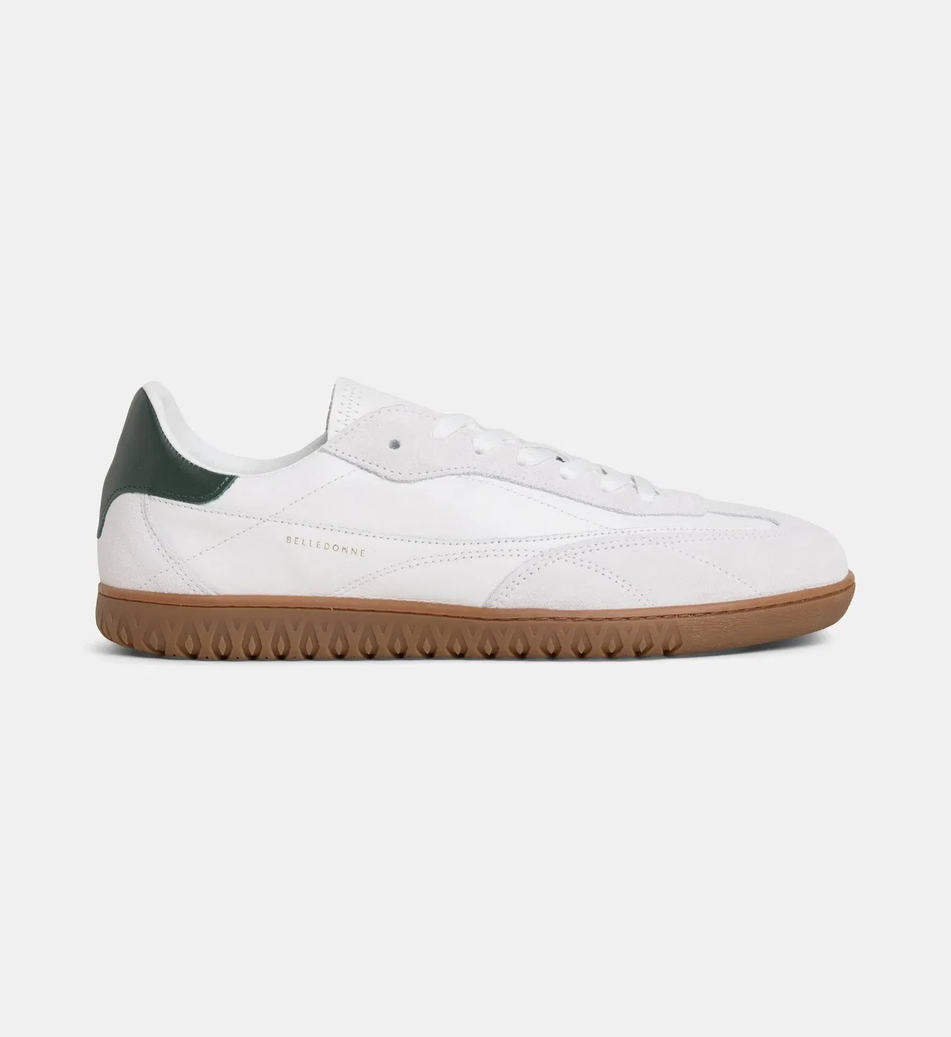 Низкие кроссовки B7 Gum из гладкой кожи и нубука Belledonne, белый