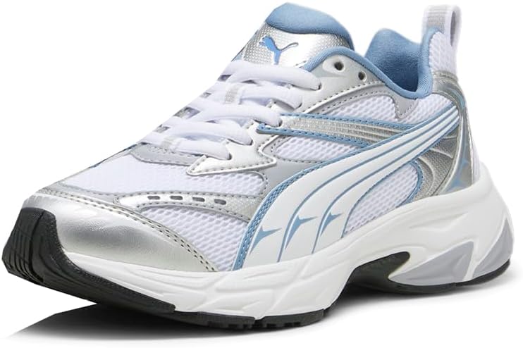 Детские кроссовки Puma Unisex-Child Morphic (для детей постарше), белый/синий — фото 3