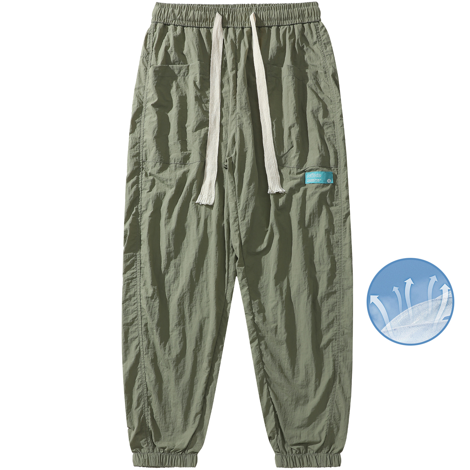 

Трикотажные спортивные штаны унисекс NOME, Army Green (Spring/Fall)