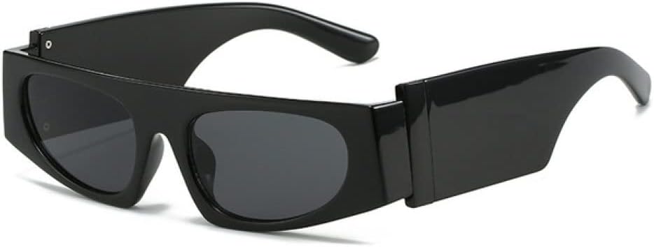 

Ретро-солнцезащитные очки «кошачий глаз» для женщин с градиентным переходом цвета, широкие дужки; панк-солнцезащитные очки с защитой от УФ-излучения UV400 для мужчин LANGSER, Black