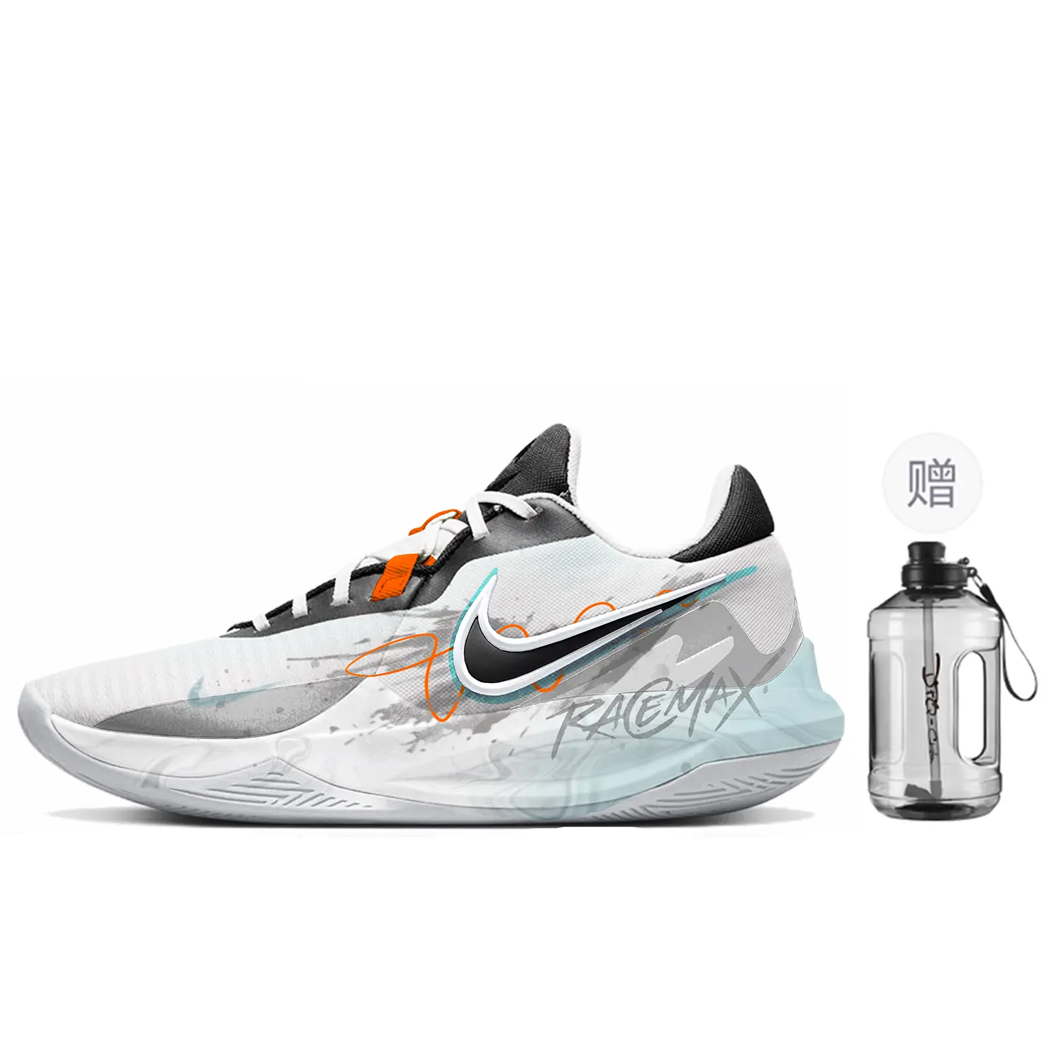 

Баскетбольные кроссовки Precision 6 Basketball Shoes Unisex Low-Top Gray/Blue Nike