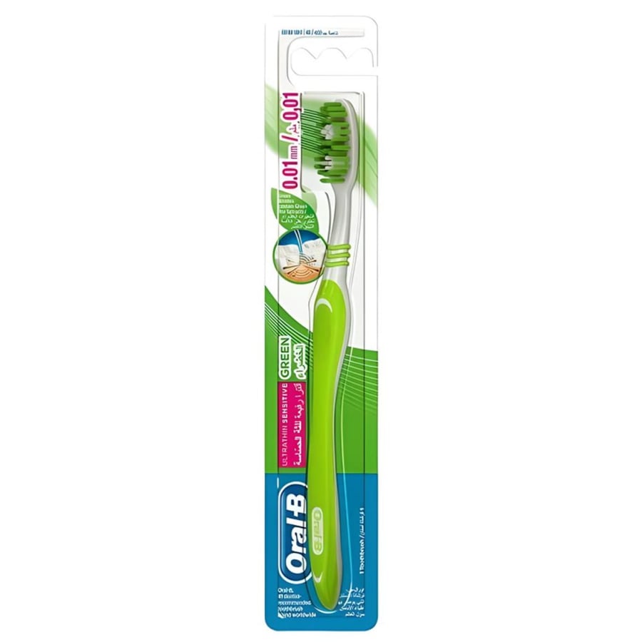 

МАНУАЛЬНАЯ ЗУБНАЯ ЩЕТКА ORAL-B ULTRATHIN SENSITIVE ЗЕЛЕНАЯ 40