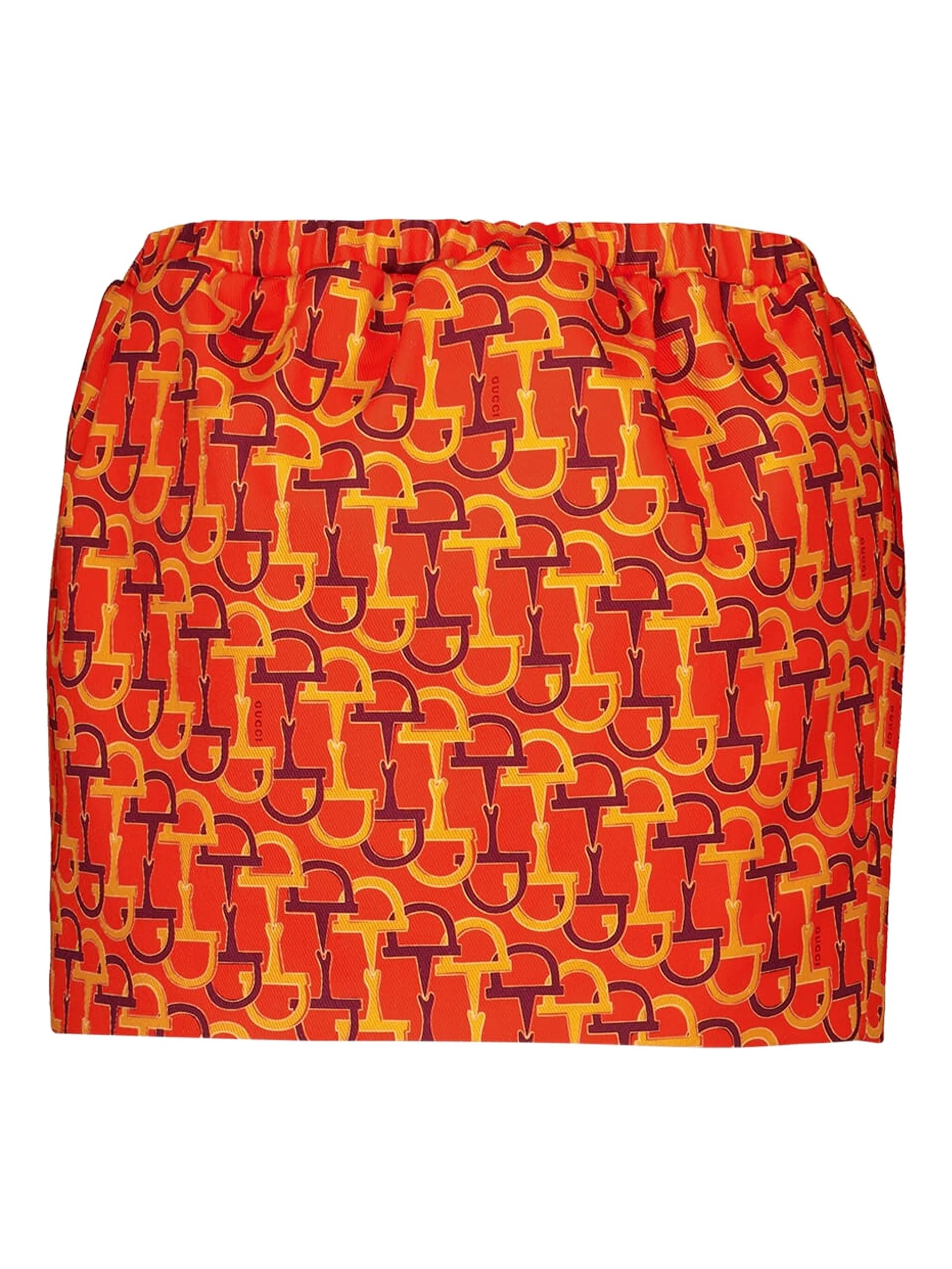 

Юбка с принтом Horsebit Gucci, оранжевый