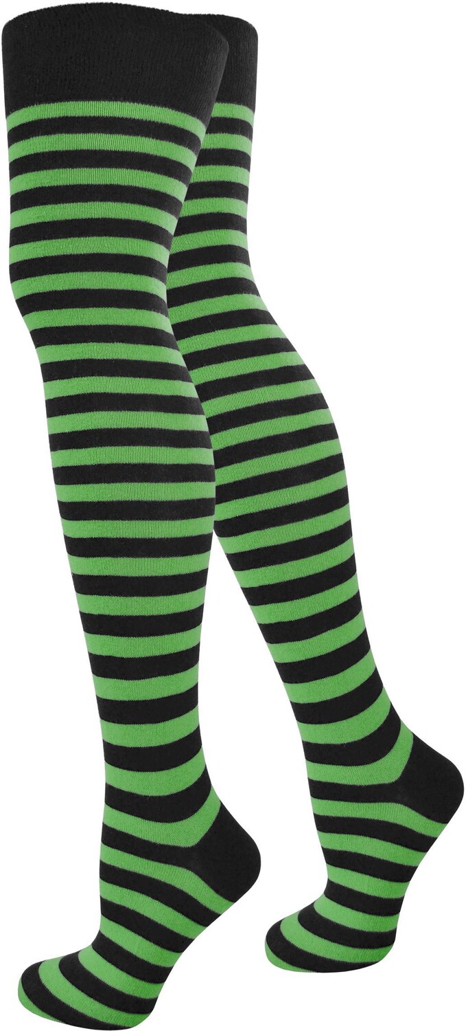 

Носки normani Overknees schmale Ringel, черный