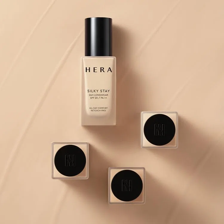 Тональное средство Hera Silky Stay 24H Long Wear Foundation EX 30g 23C1 Pink Beige — фото 3
