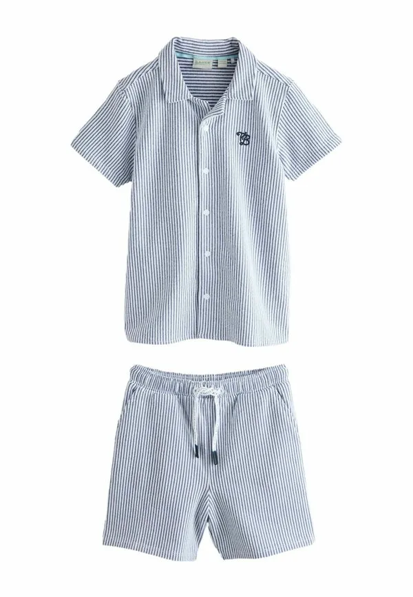 Шорты в полоску с текстурированной поверхностью, стандартного кроя. Baker By Ted Baker, Navy