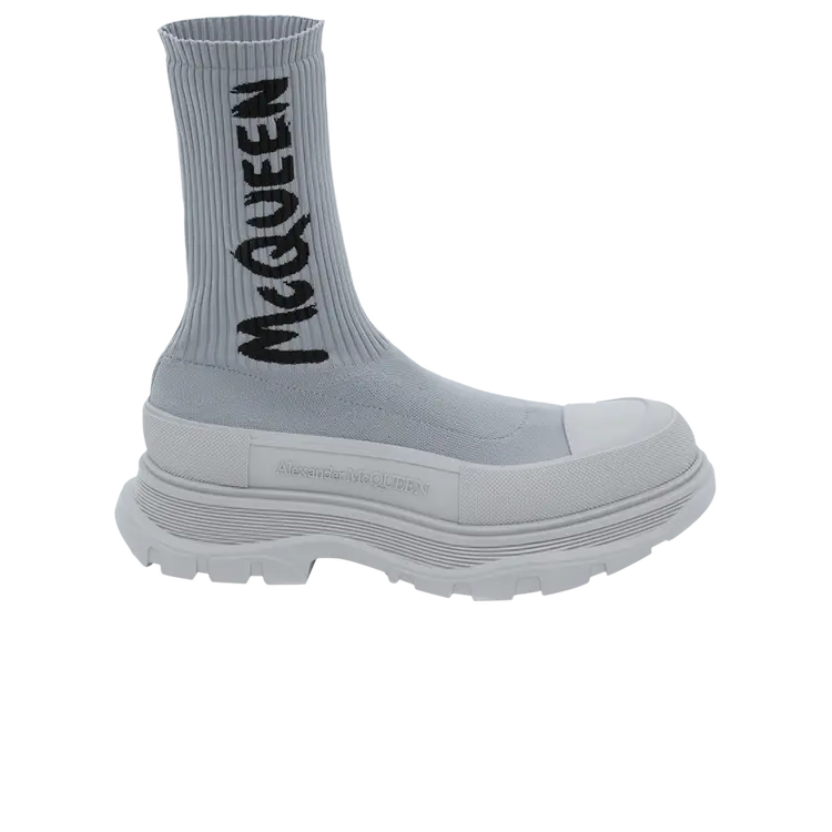 

Кроссовки Alexander McQueen Tread Slick Boot 'Graffiti - Grey', серый