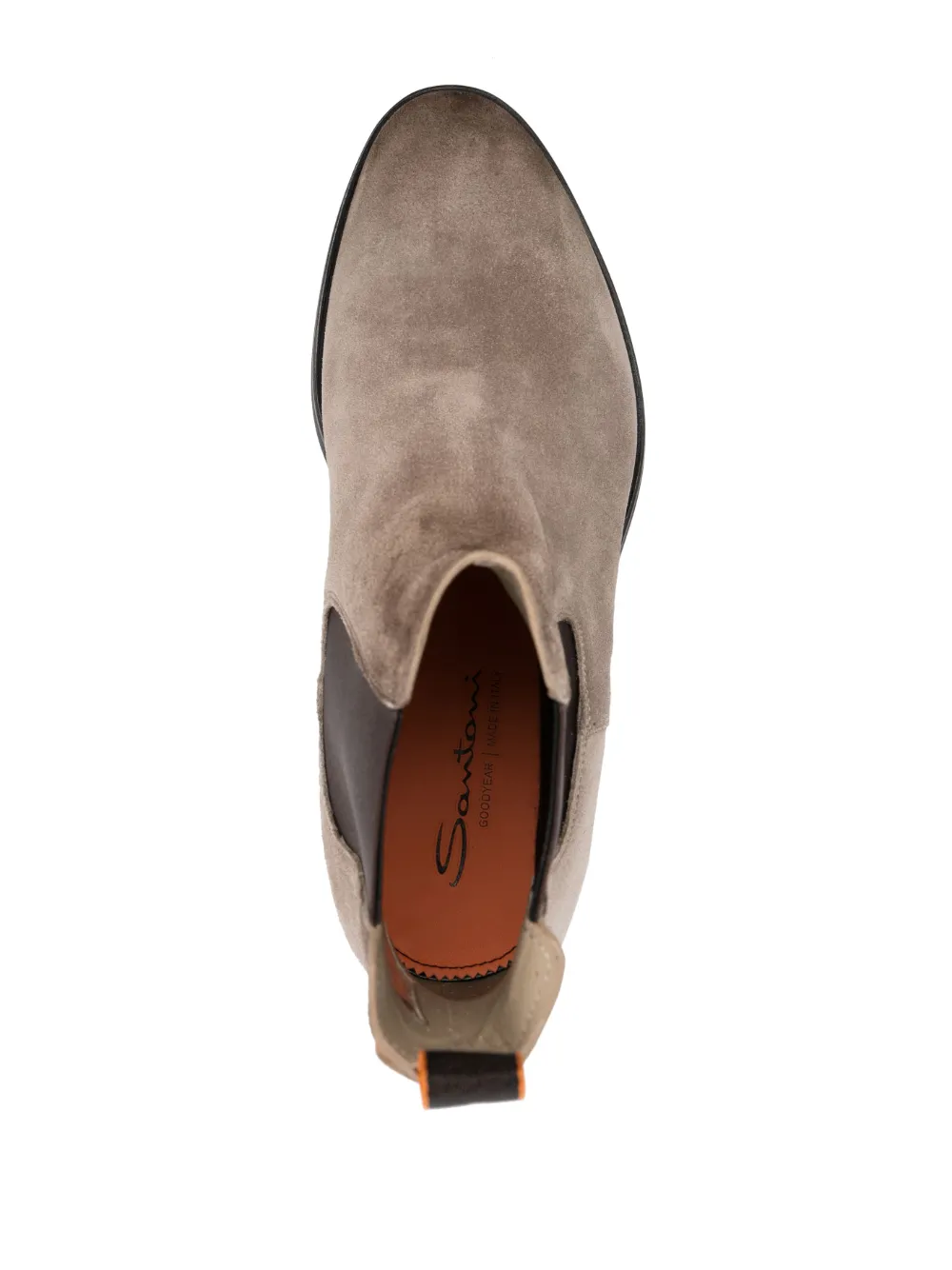 Ботинки с закругленным носком Santoni, коричневый — фото 4
