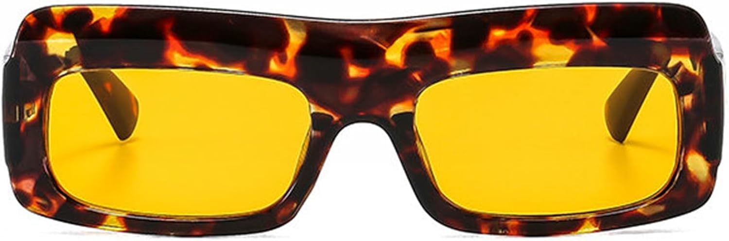 

Willochra Популярные модные квадратные солнцезащитные очки для женщин в стиле ретро-панк, очки с защитой от УФ-излучения UV400 для мужчин, трендовые прямоугольные солнцезащитные очки для активного отдыха, C5