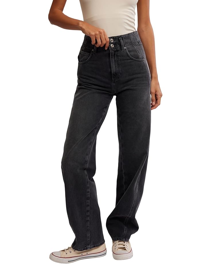 

Джинсы Free People Aster Straight, цвет Asteroid