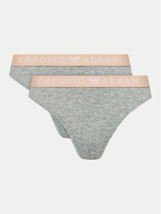 

Комплект из 2 бразильских женских трусов Emporio Armani Underwear, серый
