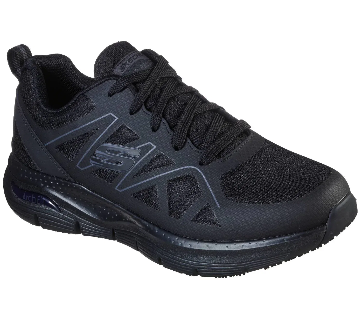 Skechers Мужские рабочие кроссовки черного цвета
