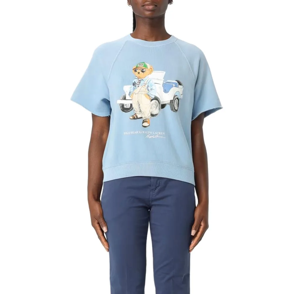 Футболка с медведем Polo Polo Ralph Lauren, синий