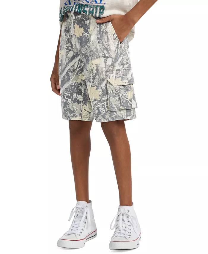 

Мешковатые шорты-карго для мальчиков abercrombie kids, черный