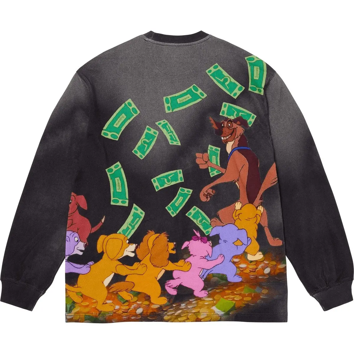 Футболка All Dogs Go To Heaven FW25 WEEK11 с длинными рукавами унисекс Supreme, белый — фото 3