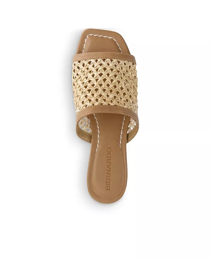 Бернардо Дженн Сандалии на низком каблуке Bernardo Footwear, коричневый/бежевый — фото 2
