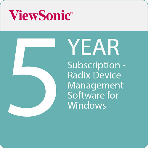 

ViewSonic Radix Device Management Software SW-302