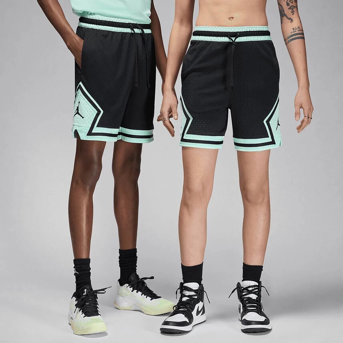 

Шорты M J Dri-Fit Sport Diamond Jordan, цвет Schwarz/Mintgrün/Schwarz/Schwarz