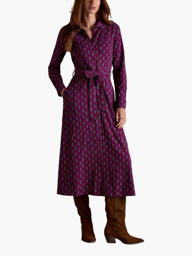 

Геометрическое платье-рубашка джерси Joules, Multi