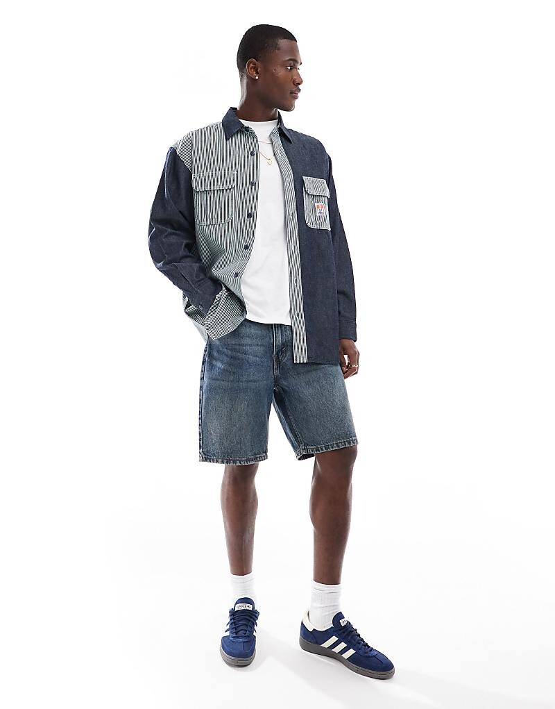 

Темно-синие джинсовые шорты свободного кроя Levi's 469
