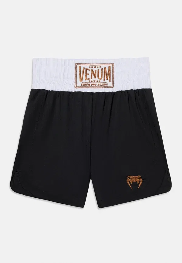 Шорты боксерские спортивные классические Venum, черно-золотые — фото 3