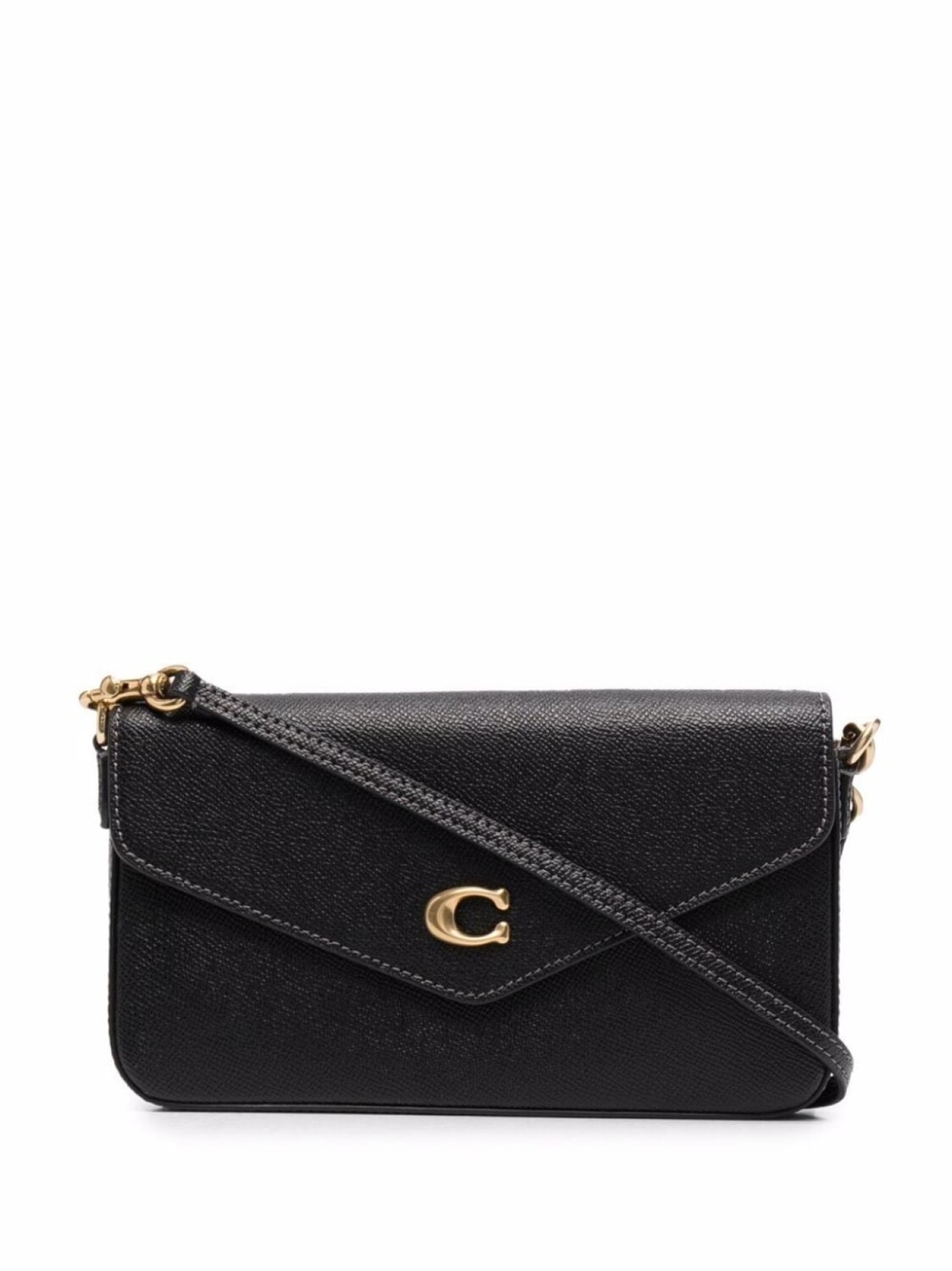 

Coach сумка через плечо с логотипом, черный