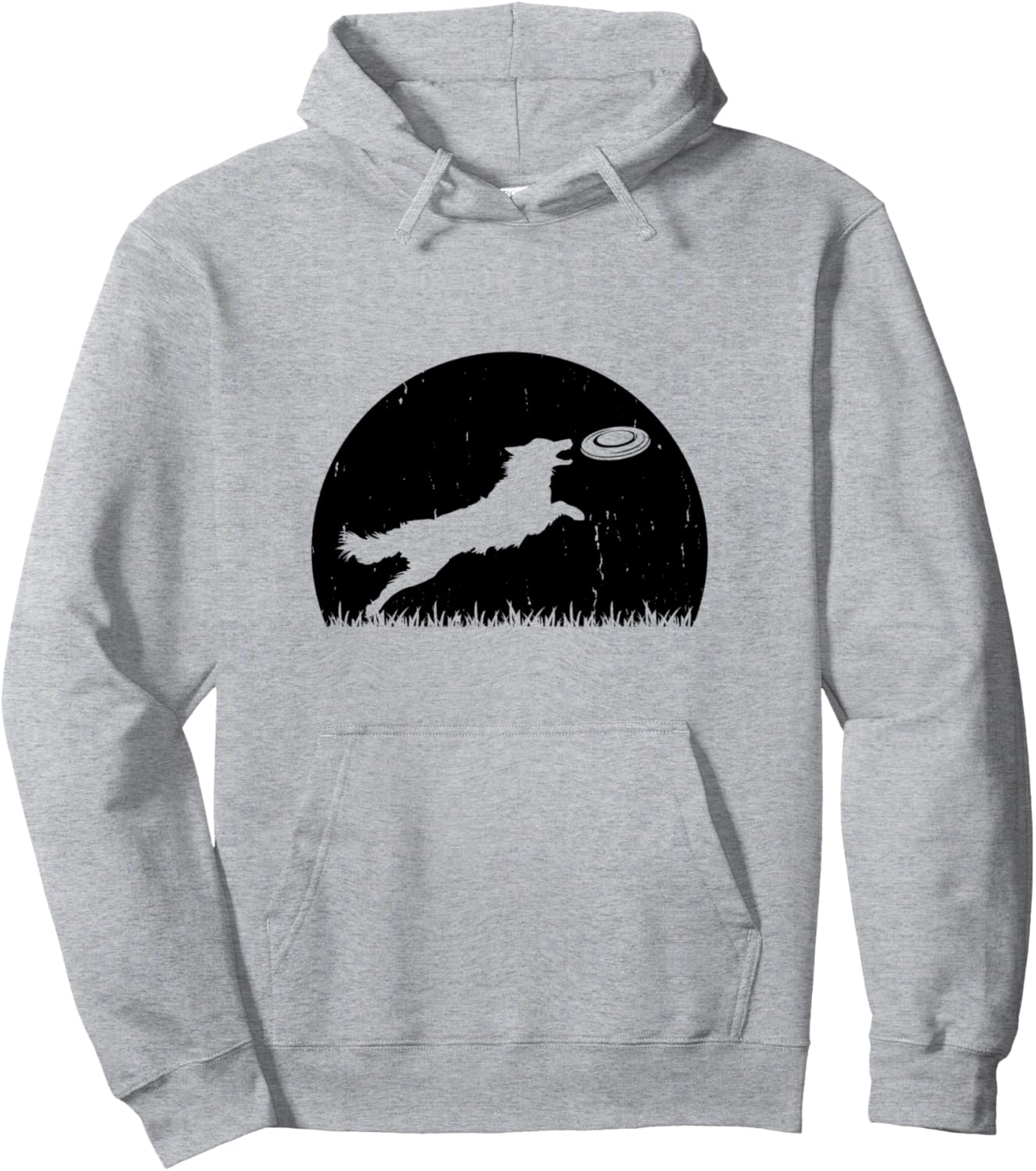 

Фрисби для игры в диск-доггинг (Disc Dogging Dog Catch Frisbee) - Толстовка с капюшоном для диск-доггинга Discdogging Lover Discdogging Designs, серый