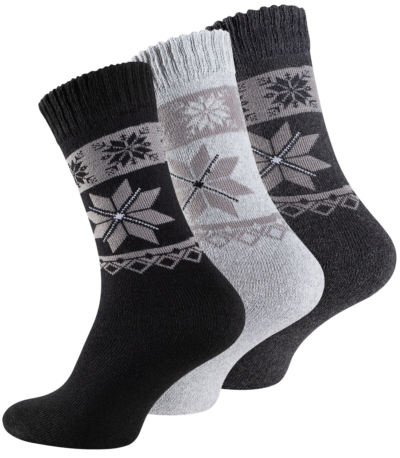 

Носки Cotton Prime Frottee 9 шт, Eiskristallmuster, черный