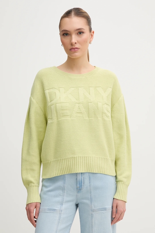 

Свитер хлопковый Dkny, зеленый