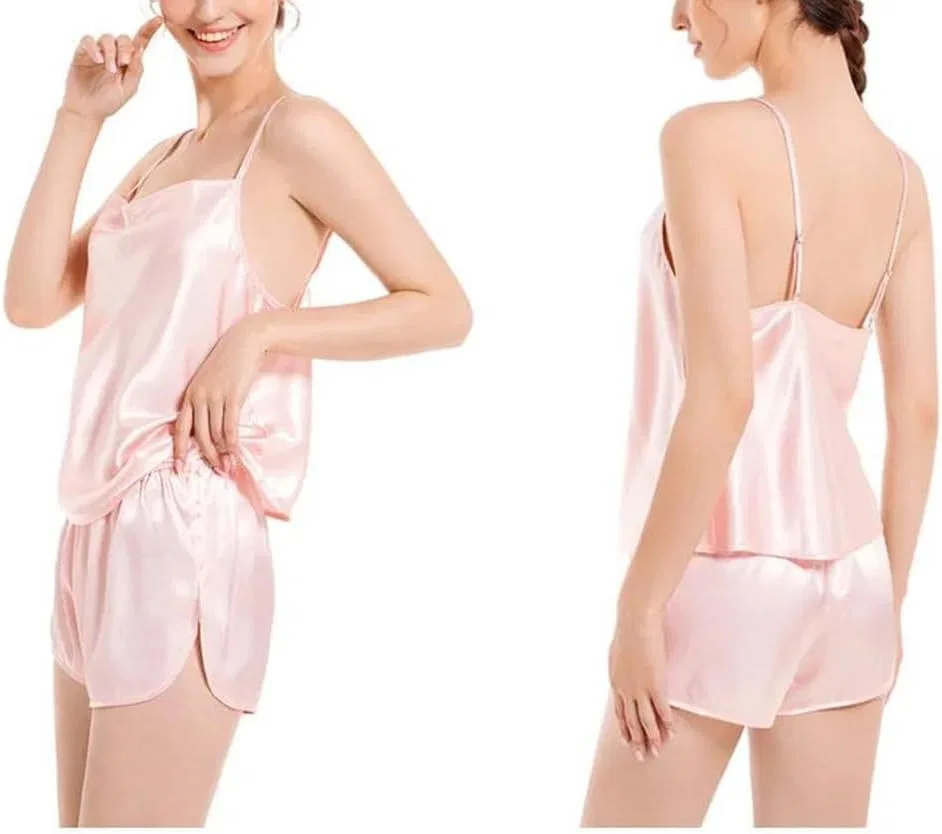 Комплект пижамы из сатина, Women's Satin Sleepwear, 3 — фото 2
